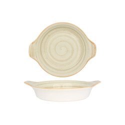 Bonna Serveerschaal aura terrain porselein 20 cm set van 2