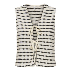 Only Onleva s/l short stripe vest cs jrs
