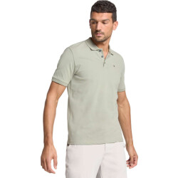 No Excess Polo pique solid stretch smoke