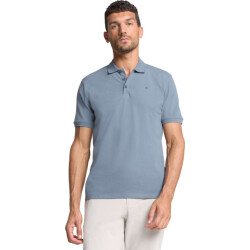No Excess Polo pique solid stretch washed blue