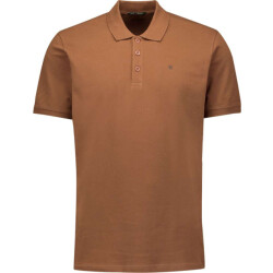 No Excess Polo pique solid stretch camel