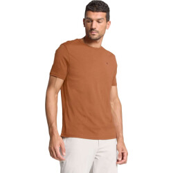 No Excess T-shirt crewneck solid basic caramel