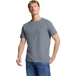 No Excess T-shirt crewneck solid basic washed blue