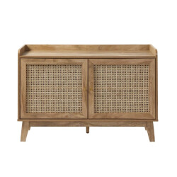 CaliCosy Buffetkast 2 deuren in rotanvlechtwerk l110 cm palmo