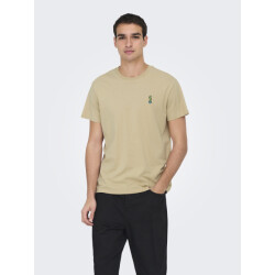 Only & Sons Onskevin flower reg emb. ss tee