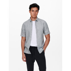 Only & Sons Onscaiden ss linen shirt re