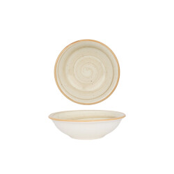 Bonna Serveerschaal aura terrain porselein 13 cm (220cc) set van 2