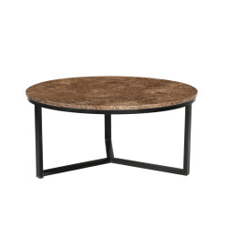 Livingfurn salontafel senna emperador 90cm marmer