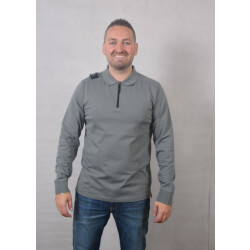 Ma.strum Ls jersey zip polo