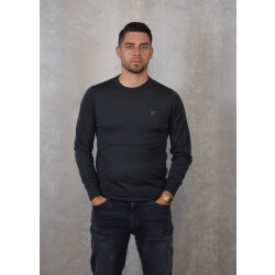 Lyle and Scott Tonal eagle merino crew neck jumper