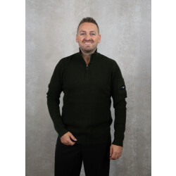 Quotrell D'azur knitted halfzip