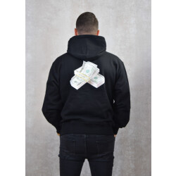 Baron Filou Cash stack oversized backprint hoodie chenille