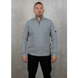 Quotrell D'azur knitted halfzip