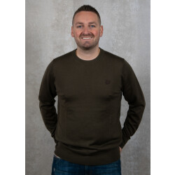 Lyle and Scott Tonal eagle merino crew neck jumper