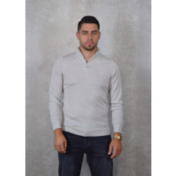 Lyle and Scott Tonal eagle merino quarter zip jumper