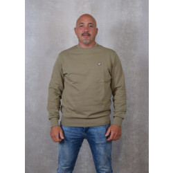 Lyle and Scott Diagonal waeve french terry crewneck