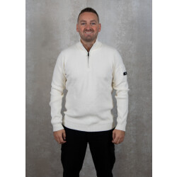 Quotrell D'azur knitted halfzip