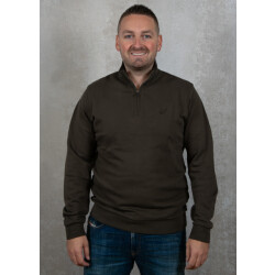 Lyle and Scott Tonal eagle quater zip sweat