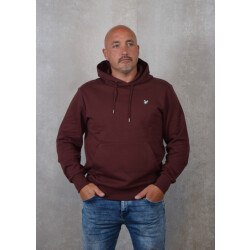Lyle and Scott Diagonal waeve french terry hoodie