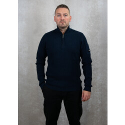 Quotrell D'azur knitted halfzip