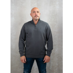 Lyle and Scott Tonal eagle quarter zip sweat