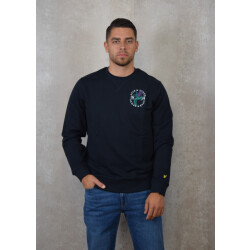 Lyle and Scott Thistle flora printed crew neck sweatshirt