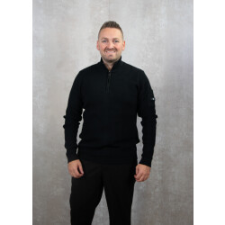 Quotrell D'azur knitted halfzip