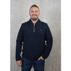 Fred Perry Half zip smock sweatshirt