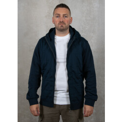Lyle and Scott Hybrid quilted zip through hoodie