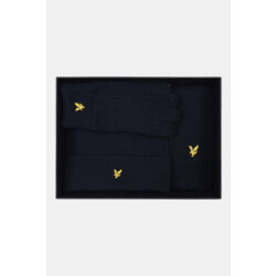Lyle and Scott Checked scarf and beanie gift set