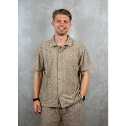 croyez homme Monogram towelling shirt