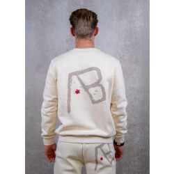 AB Lifestyle Canvas crewneck with print