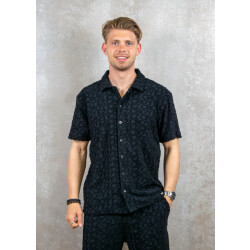 croyez homme Monogram towelling shirt
