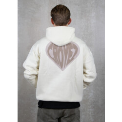 croyez homme Puffed heart hoodie