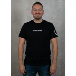 Fred Perry Double branded graphic t-shirt
