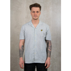 Lyle and Scott Linen blend oxford revere shirt