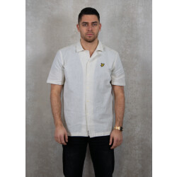 Lyle and Scott Linen blend oxford revere shirt
