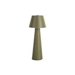 Leitmotiv tafellamp mini led cone army green