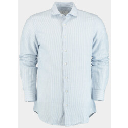 Born with Appetite Casual hemd lange mouw curtis li-co shirt fine strip 25107cu03/220 french blue