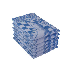 DoubleDry Luxe theedoeken set 6 stuks 50x70 cm 100% katoen hoge