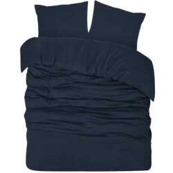 DoubleDry Dekbedovertrek flanel 100% zacht katoen lits jumeaux 240x200/220 cm