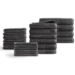 Phlox Handdoeken 22 delig set supreme oeko-tex made in green 600 g/m2 zacht