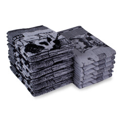 DoubleDry Theedoeken en keukendoeken set 12 stuks 100% katoen hoge