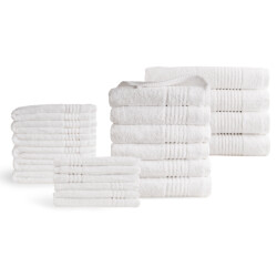 Phlox Handdoeken 22 delig set supreme oeko-tex made in green 600 g/m2 zacht