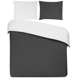 DoubleDry Dekbedovertrek 100% percal katoen lits jumeaux 240x200/220 cm + 2