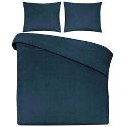 DoubleDry Dekbedovertrek 100% natuurlijk katoen lits jumeaux 240x200/220 cm +