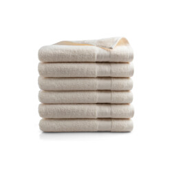 DoubleDry Handdoeken set 70 x 140 cm 6 stuks 100% zacht katoen 500 g/m2 6x