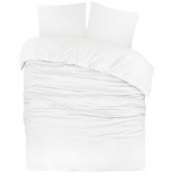 DoubleDry Dekbedovertrek flanel 100% zacht katoen lits jumeaux 240x200/220 cm