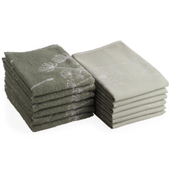 DoubleDry Theedoeken en keukendoeken set 12 stuks 100% katoen hoge