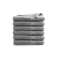 DoubleDry Handdoeken set 70 x 140 cm 6 stuks 100% zacht katoen 500 g/m2 6x